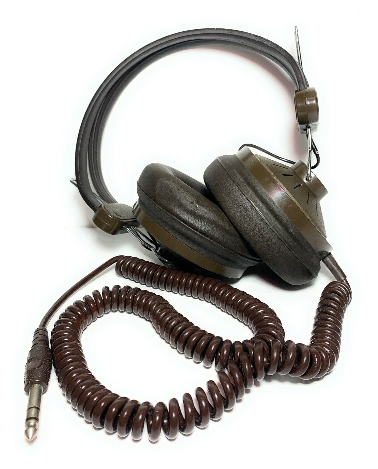 Vintage Sound Design Stereo Headphones Brown Model 335 Japan Untested